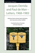 Cover: Jacques Derrida and Paul de Man - Letters, 1968-1983 - Edinburgh University Press