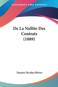 Bild: De La Nullite Des Contrats (1889) - Kessinger Publishing
