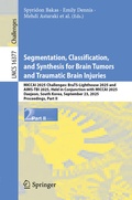 Cover: Segmentation, Classification, and Synthesis for Brain Tumors and Traumatic Brain Injuries - Springer