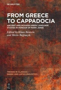 Cover: From Greece to Cappadocia - De Gruyter