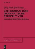Cover: Lexikographisch-grammatische Perspektiven - De Gruyter