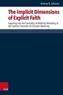 Cover: The Implicit Dimensions of Explicit Faith - Vandenhoeck & Ruprecht