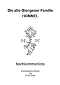 Cover: Die alte Giengener Familie HOMMEL - epubli