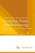 Cover: Funktion, Form und Bedeutung - J.B. Metzler