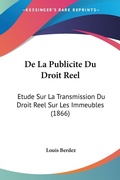 Bild: De La Publicite Du Droit Reel - Kessinger Publishing