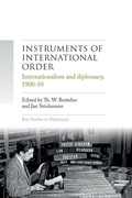 Cover: Instruments of international order - Manchester University Press