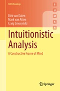 Cover: Intuitionistic Analysis - Springer