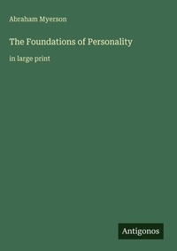 Enlarge image Cover: The Foundations of Personality - Antigonos Verlag