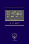 Cover: Principles of Contractual Interpretation - Oxford University Press