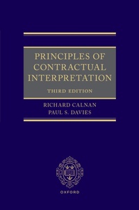 Enlarge image Cover: Principles of Contractual Interpretation - Oxford University Press