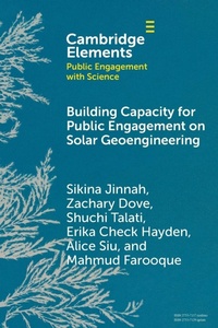 Enlarge image Cover: Building Capacity for Public Engagement on Solar Geoengineering - Cambridge University Press