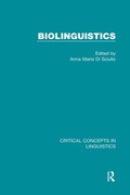 Cover: Biolinguistics vol III - Taylor & Francis