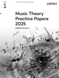 Cover: Music Theory Practice Papers 2025, Abrsm Grade 1 - Associated Board of the Royal Schools of Music