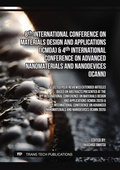 Cover: 8th Intern. Conference on Materials Design and Applications (ICMDA) & 4th Intern. Conference on Advanced Nanomaterials and Nanodevices (ICANN) - Trans Tech Publications Ltd