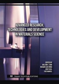 Enlarge image Cover: Advanced Research, Technologies and Development in Materials Science - Trans Tech Publications Ltd