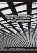 Cover: Nanomaterials, Environmentally Friendly and Construction Materials and Technologies - Trans Tech Publications Ltd