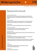 Cover: Epistemische Gewalt - Westf&auml;lisches Dampfboot