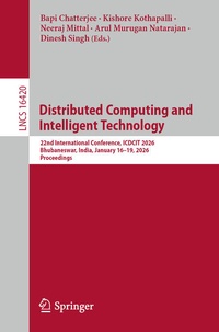 Enlarge image Cover: Distributed Computing and Intelligent Technology - Springer