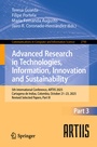 Cover: Advanced Research in Technologies, Information, Innovation and Sustainability - Springer
