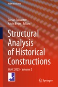 Cover: Structural Analysis of Historical Constructions - Springer
