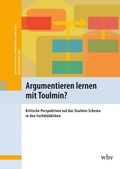 Cover: Argumentieren lernen mit Toulmin? - wbv Media