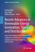 Cover: Recent Advances in Renewable Energy Generation, Storage and Distribution - Springer