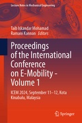 Cover: Proceedings of the International Conference on E-Mobility - Volume 1 - Springer
