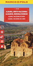 Cover: MARCO POLO Reisekarte Albanien, Nordmazedonien 1:450.000 - MARCO POLO ein Imprint von MAIRDUMONT