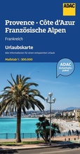 Cover: ADAC Urlaubskarte Provence, Franz&ouml;siche Alpen, Cote d'Azur 1:300.000 - ADAC Kartografie ein Imprint von MAIRDUMONT