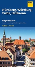 Cover: ADAC Regionalkarte 12 N&uuml;rnberg, W&uuml;rzburg, Fulda, Heilbronn 1:150.000 - ADAC Kartografie ein Imprint von MAIRDUMONT