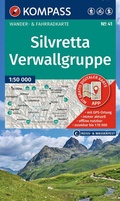 Cover: KOMPASS Wanderkarte 41 Silvretta, Verwallgruppe 1:50.000 - KOMPASS-Karten