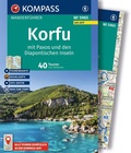 Cover: KOMPASS Wanderf&uuml;hrer Korfu mit Paxos und den Diapontischen Inseln, 40 Touren mit Extra-Tourenkarte - KOMPASS-Karten