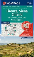 Cover: KOMPASS Wanderkarte 2458 Firenze, Siena, Chianti, Val di Pesa, Val d'Elsa, Monteriggioni 1:50.000 - KOMPASS-Karten