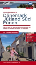 Bild: BVA ADFC Radtourenkarte D&auml;nemark, J&uuml;tland S&uuml;d, F&uuml;nen 1:150.000 - BVA Karten und B&uuml;cher ein Imprint vom KOMPASS Karten Verlag