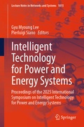 Cover: Intelligent Technology for Power and Energy Systems - Springer