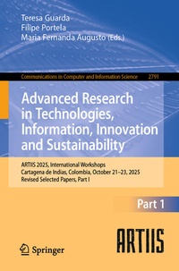 Enlarge image Cover: Advanced Research in Technologies, Information, Innovation and Sustainability - Springer