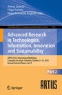 Cover: Advanced Research in Technologies, Information, Innovation and Sustainability - Springer