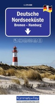 Cover: K&uuml;mmerly+Frey Regional-Strassenkarte 1 Deutsche Nordseek&uuml;ste 1:275.000 - Hallwag K&uuml;mmerly+Frey