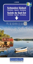 Cover: K&uuml;mmerly+Frey Regional-Strassenkarte 3 Schweden S&uuml;dost 1:250.000 - Hallwag K&uuml;mmerly+Frey