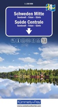 Cover: K&uuml;mmerly+Frey Regional-Strassenkarte 4 Schweden Mitte 1:250.000 - Hallwag K&uuml;mmerly+Frey