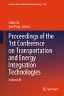 Cover: Proceedings of the 1st Conference on Transportation and Energy Integration Technologies - Springer