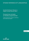 Cover: Perspectivas actuales en fon&eacute;tica experimental - Peter Lang Verlag