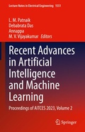 Cover: Recent Advances in Artificial Intelligence and Machine Learning - Springer
