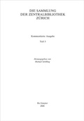 Cover: Die Sammlung der Zentralbibliothek Z&uuml;rich - De Gruyter