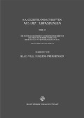 Cover: Sanskrithandschriften aus den Turfanfunden - Franz Steiner Verlag