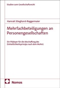 Cover: Mehrfachbeteiligungen an Personengesellschaften - Nomos