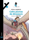 Cover: Catro plumas de dinosauro - Edici&oacute;ns Xerais