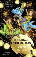 Cover: Els dracs entremaliats, 3. Els dracs entremaliats se'n van de festa - Editorial Br&uacute;ixola