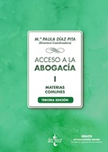 Cover: Acceso a la abogac&iacute;a-I - Tecnos