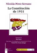 Cover: La Constituci&oacute;n de 1931 - Tecnos